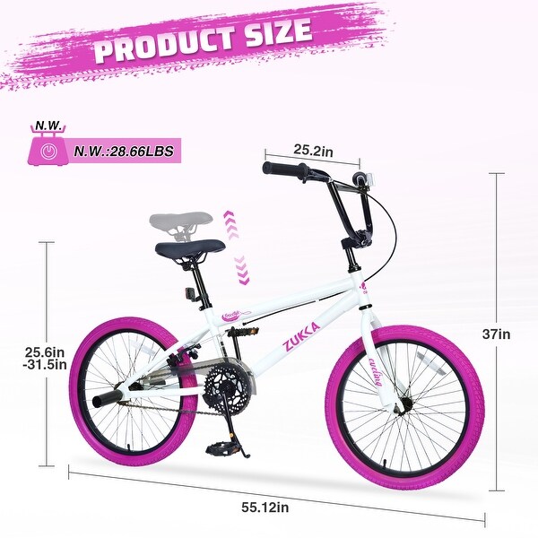 Freestyle Kids Bike 20 Inch Single Speed Children's Bicycle for